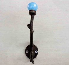 Turquoise Dot Tree Hooks-EHG-09