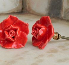Red Rose Knob