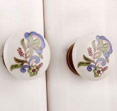 Bluebell Flower Flat Knob