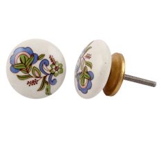 Bluebell Flower Flat Knob