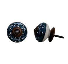 Dark Green Leaf Cabinet Knob