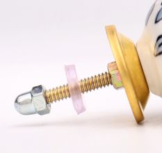 Grey Tiny Flower Cabinet Knob