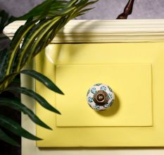 Sea Green Tiny Flower Cabinet Knob