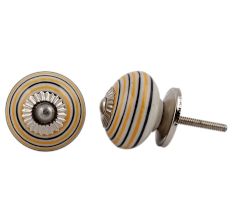 Yellow Black Striped Knobs