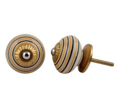 Yellow Black Striped Knobs