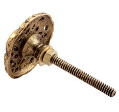 Peach Blossom Brass Drawer Knobs