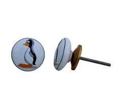 Penguin Flat Ceramic Knob