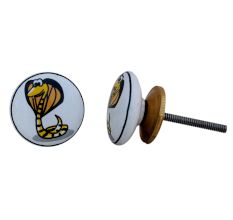 Snake Flat Dresser Knob