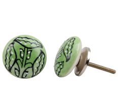 Columbine Flower Flat Knob