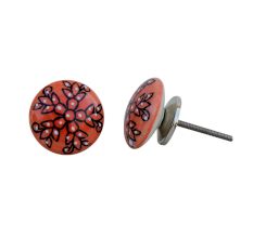 Peach Tiny Flower Knob
