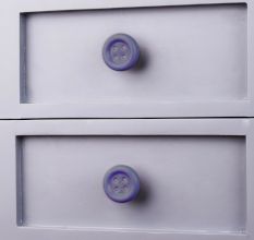 Purple Ceramic Button Knob