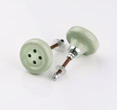 Sage Green Ceramic Button Knob