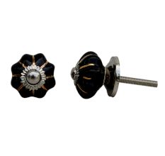 Black Gold Line Small Knob