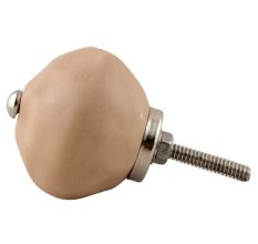 Brown Round Solid Knob