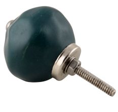 Forest Green Round Solid Knob
