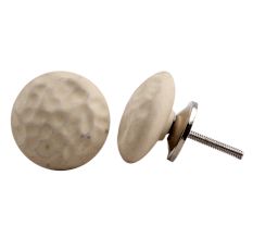 Cream Solid Knob