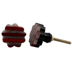 Sunflower Striped Knob