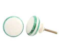 Green Bone Flat Knob