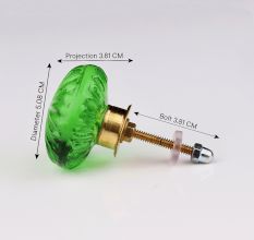 Green Daisy Flower Knob