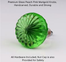 Green Daisy Flower Knob