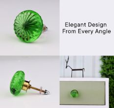 Green Daisy Flower Knob