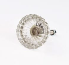 Lotus Cut Glass Drawer Knob