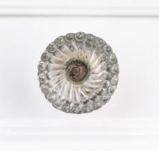 Lotus Cut Glass Drawer Knob
