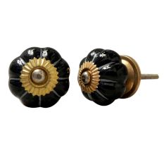 Black White Medium Knob