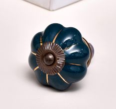 Dark Green Golden Knob