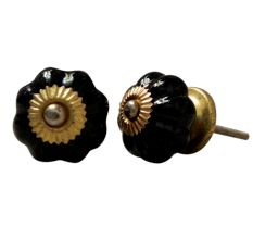 Solid Black Medium Knob