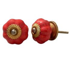 Solid Red Medium Knob