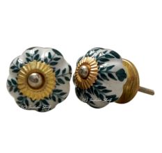 Green Leaf Medium Knob