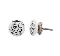 Aquarius Flat Ceramic Knob