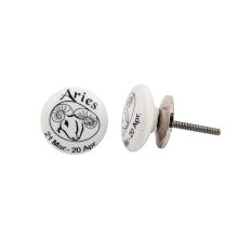 Aries Flat Ceramic Knob