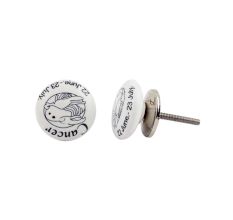 Cancer Flat Ceramic Knob