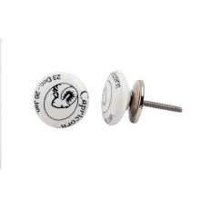 Capricorn Flat Ceramic Knob