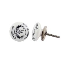 Gemini Flat Ceramic Knob