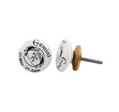 Gemini Flat Ceramic Knob