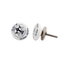 Libra Flat Ceramic Knob