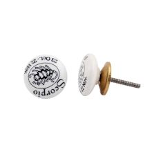 Scorpio Flat Ceramic Knob
