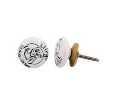 Virgo Flat Ceramic Knob