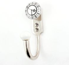 Vintage Clock Ceramic Hooks