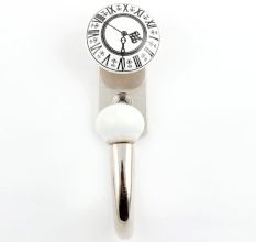 Vintage Clock Ceramic Hooks