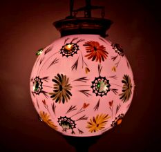 Pink Flower Lamp