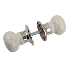Cream Crackle Mortice Handle 2.25