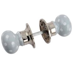 Grey Dot Mortice Handle 2.25