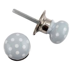 Grey Dot Mortice Handle 2.25