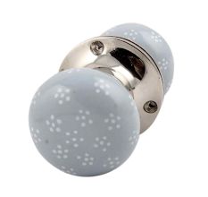 Grey Tiny Flower Mortice Handle 2.25