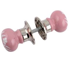 Pink Floral Moritce Handle 2.25