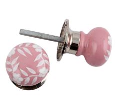 Pink Floral Moritce Handle 2.25